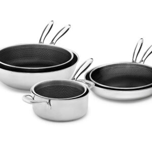 6-dele køkkensæt | hybrid non-stick onyx cookware køkkensæt | onyxcoockware